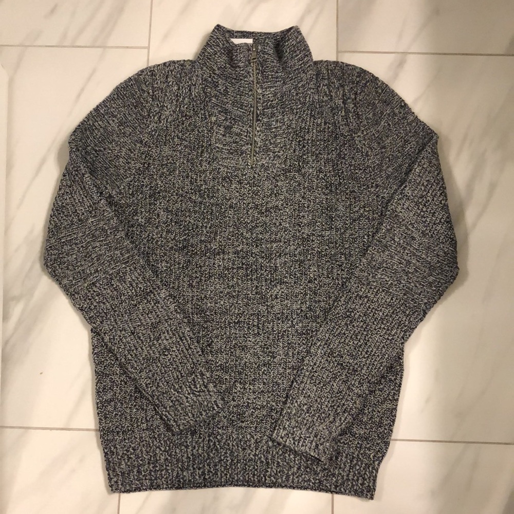 Men’s INC Neck Zip Sweater